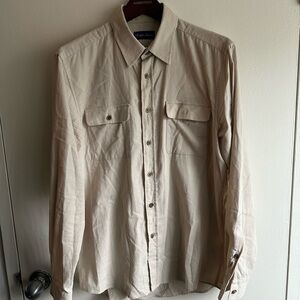 Ralph Lauren Purple Label Cream Soft Corduroy Shirt
